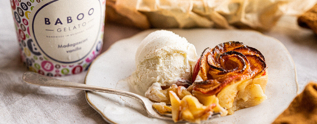 Apple tart with Madagascan vanilla gelato