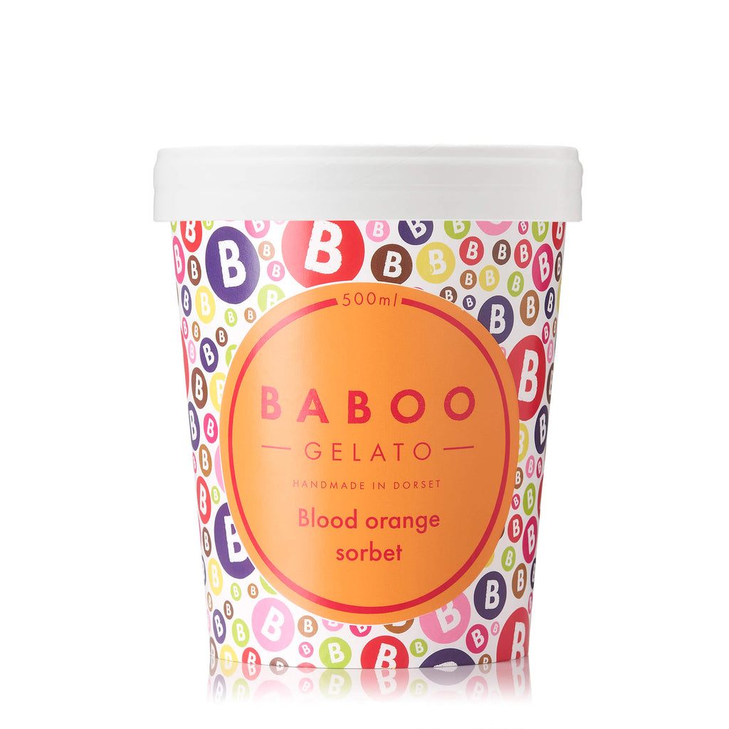 Baboo Gelato | Blood orange sorbet – 500ml | National Delivery