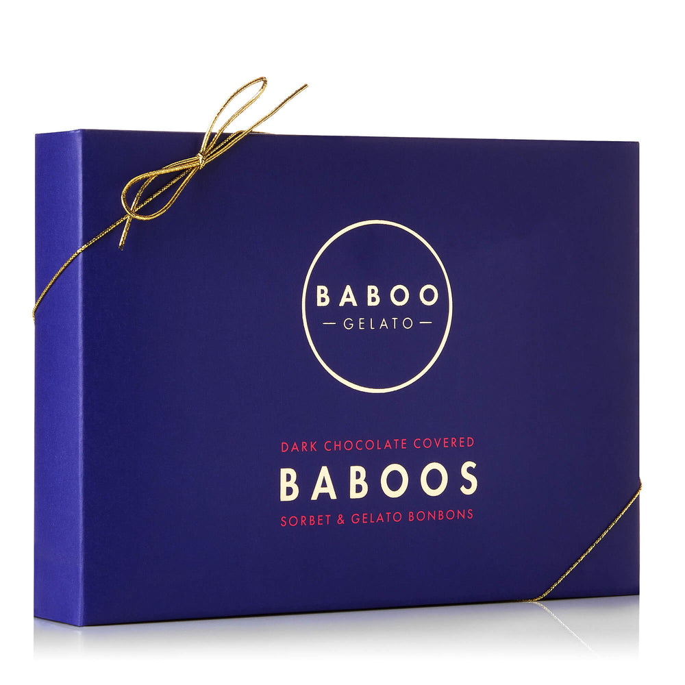 BABOOS - Box of 12 chocolate covered gelato & sorbet bonbons